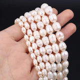 Freshwater Pearl Beads for Jewelry: 6mm Round White Pearls