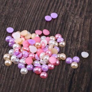 100 PCS Faux Pearls Beads for Necklace Making