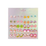 Colorful Animals Unicorn Rainbow Kids Stud Earring