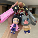 Demon Slayer Kimetsu No Yaiba Tanjiro Nezuko Keychain Doll Keyring Bag Pendent