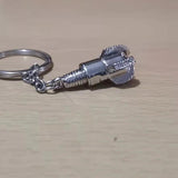 PDA Drill Bits Key Chain Ring Metal Car Keychain Workers Gift