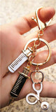 Medical Tools Stethoscope Syringe Keychain Pendant