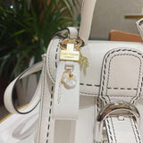 Leather Keychain Car Key Ring Alloy Shell Women key Holder Pendant