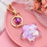 Star Blossoms Liquid Unicorn Keychain Gift X300
