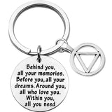 Sobriety Gift Keychain Addiction Recovery AA Alcoholics Anonymous Warrior