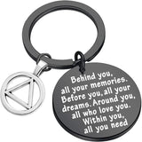 Sobriety Gift Keychain Addiction Recovery AA Alcoholics Anonymous Warrior