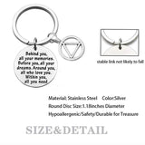 Sobriety Gift Keychain Addiction Recovery AA Alcoholics Anonymous Warrior