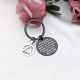 Sobriety Gift Keychain Addiction Recovery AA Alcoholics Anonymous Warrior