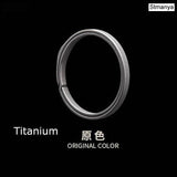 Titanium Key Ring Alloy Car Key Chain Outdoor Small Tool K3136