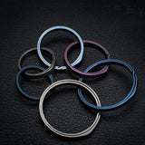 Titanium Key Ring Alloy Car Key Chain Outdoor Small Tool K3136