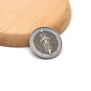Tears of The Kingdom Keychain Link Coin Key Chain Keyring Men Keychains Car Key
