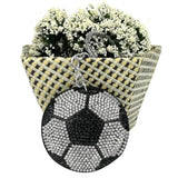 Sparkling Rhinestone Volleyball Keychain Bag Ball Pendant