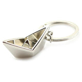 Men's Sailing Paper Boat Keychain Lucky Gift for Sailor