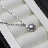Sterling Silver Necklace Pendant AAAA Freshwater Pearl Jewelry