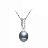 Freshwater Pearl Pendant Necklace, Sterling Silver Chain, Bride Gift