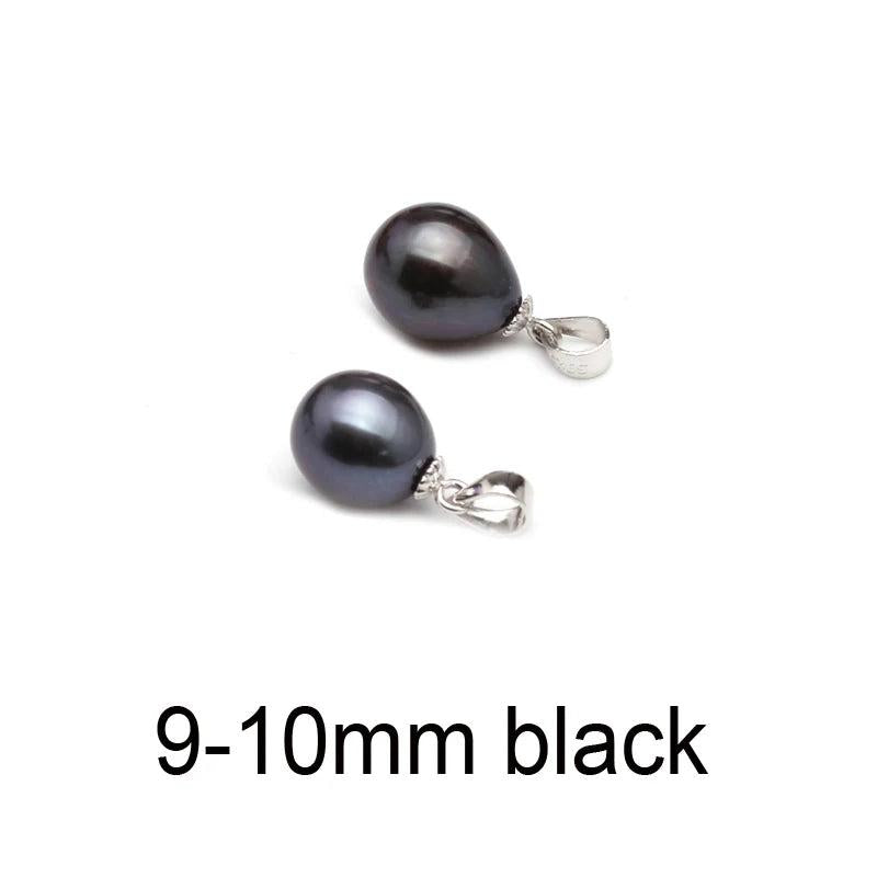 Freshwater Pearl Pendant 925 Silver, Real Natural Pearl Jewelry