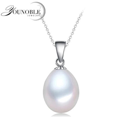 925 Silver Freshwater Pearl Pendant Necklace for Women