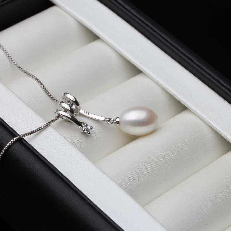 925 Sterling Silver Pearl Pendant for Women Bridal Gift