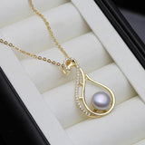 925 Silver Necklace with Freshwater Pearl Pendant