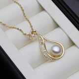 925 Silver Necklace with Freshwater Pearl Pendant