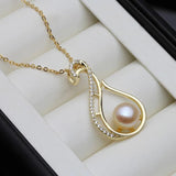 925 Silver Necklace with Freshwater Pearl Pendant