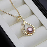 925 Silver Necklace with Freshwater Pearl Pendant