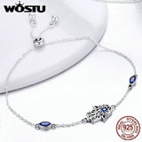 925 Silver Fatima Hands Royal Bracelet For Women