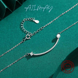 925 Silver Smile Pearl Pendant Necklace for Women Girls