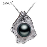 Seashell Shape Pearl Pendant 925 Sterling Silver Jewelry for Women