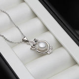 Freshwater Pearl Owl Necklace for Women