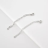 925 Silver Circle Adjustable Chain Cuban Chain Women S