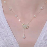 Freshwater Pearl Necklace Hotan Jade Rabbit Star Collar Pendant