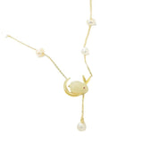 Freshwater Pearl Necklace Hotan Jade Rabbit Star Collar Pendant