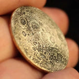 Adjustable Moon Surface Coin Pendant Necklace Men