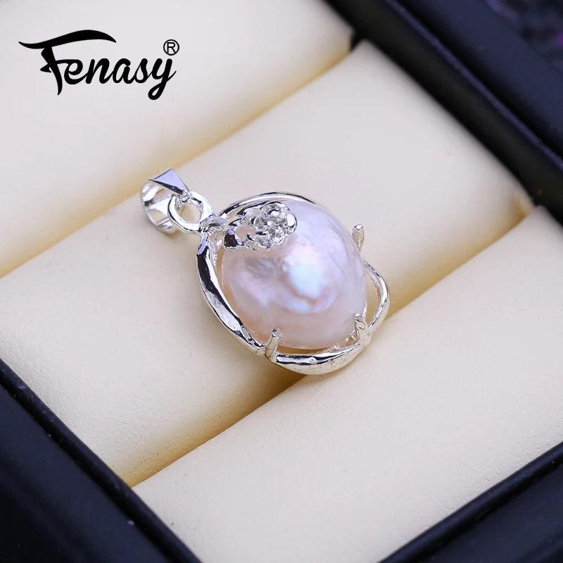 Baroque Pearl Necklace Freshwater Pearl Pendant Birthday Gift