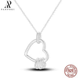 Sterling Silver 925 Pendant Necklace Heart Butterfly Round CZ Wedding Jewelry