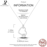Sterling Silver 925 Pendant Necklace Heart Butterfly Round CZ Wedding Jewelry