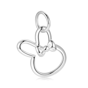 TrustDavis 925 Silver Rabbit Pendant DIY Jewelry DH0015
