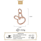 TrustDavis 925 Silver Rabbit Pendant DIY Jewelry DH0015