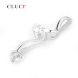 925 Silver Zircon Women's Pendant Mounting Necklace Charms