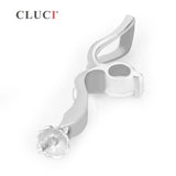 925 Silver Zircon Women's Pendant Mounting Necklace Charms