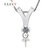 925 Silver Y Pendant for Pearl Beads Necklace