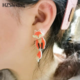 Christmas Sloth Acrylic Stud Earring Animal Love Epoxys Resin Jewelry Items Girl