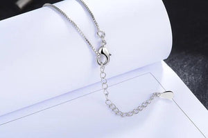 925 Silver Necklace Zircon Pearl Sweater Chain Necklaces For Women