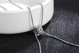 925 Silver Necklace Zircon Pearl Sweater Chain Necklaces For Women