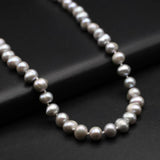 Baroque Purple Orange Freshwater Pearl Necklace 7-8mm