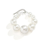 Pearl Choker Necklace Women Bridal Bead Maxi Chain Jewelry Set