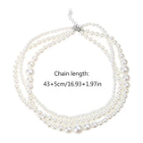 Multi-Layer Pearl Necklace for Women Chokers Pearls Necklace