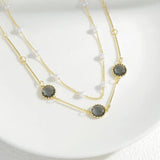Zircon Necklace for Women Real Pearl Clavicle Chain Jewelry