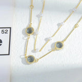 Zircon Necklace for Women Real Pearl Clavicle Chain Jewelry